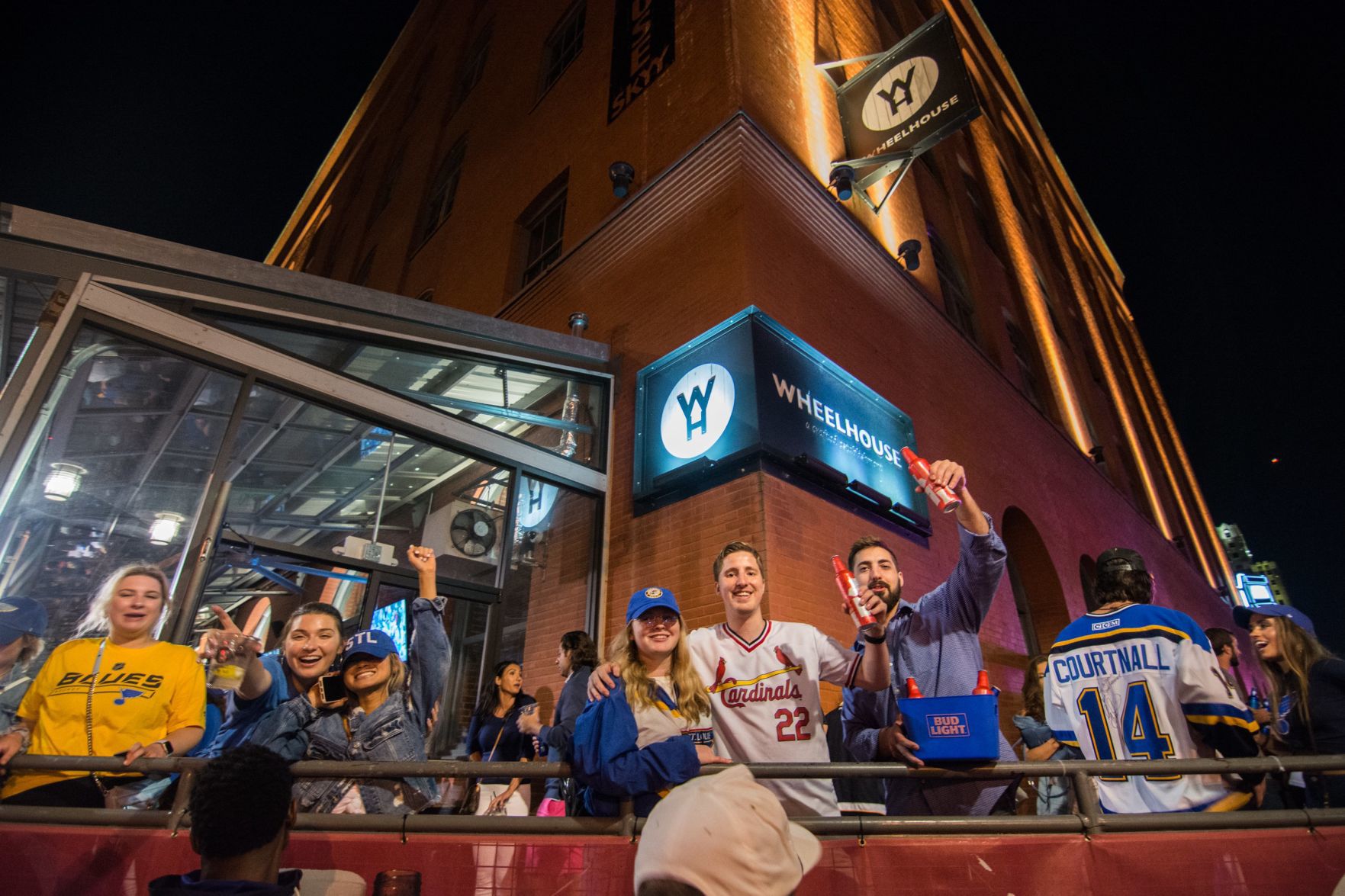 Blues Fans at Wheelhouse during Stanley Cup Final Game 7. Spons